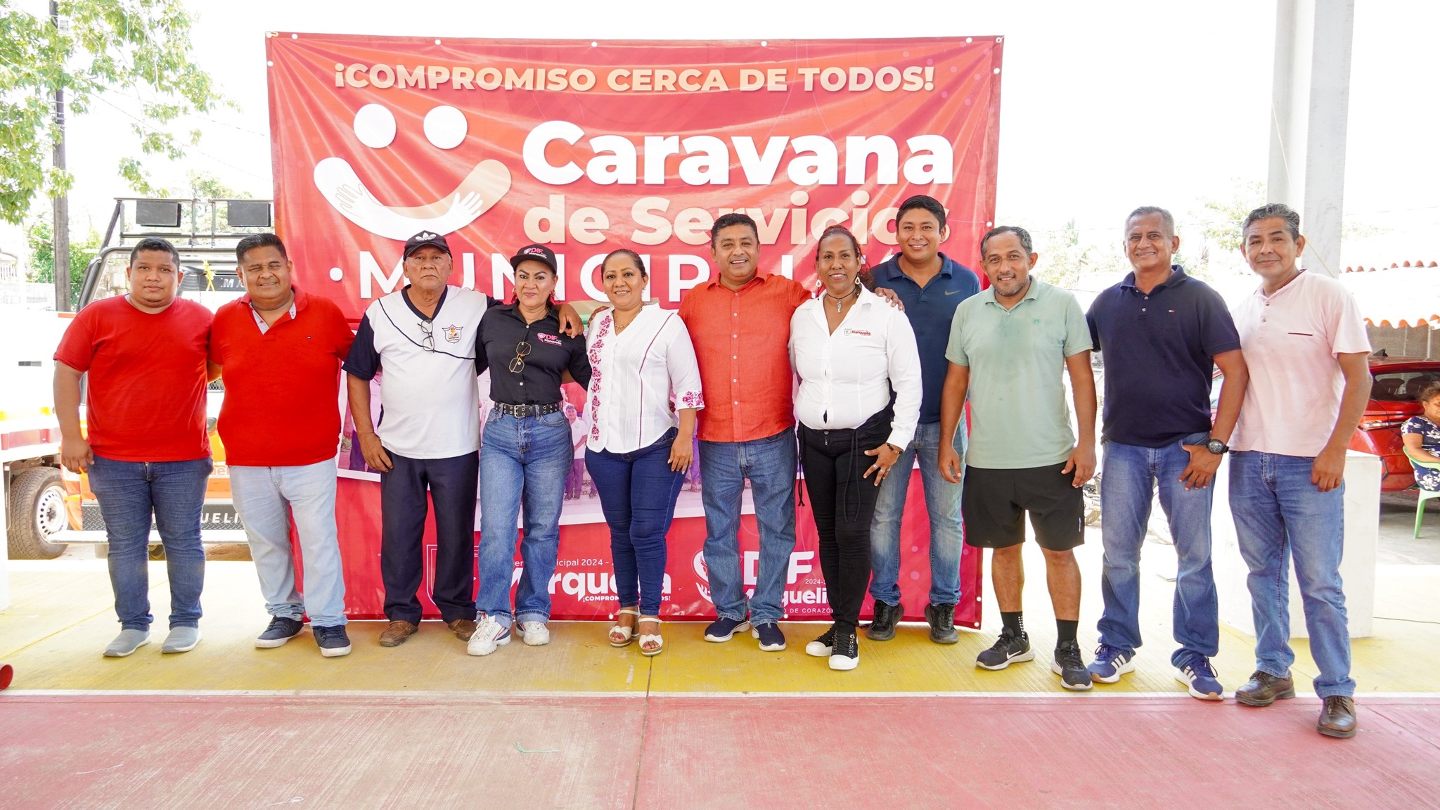 ¡Iniciamos con éxito la Caravana de Servicios Municipales en Marquelia!