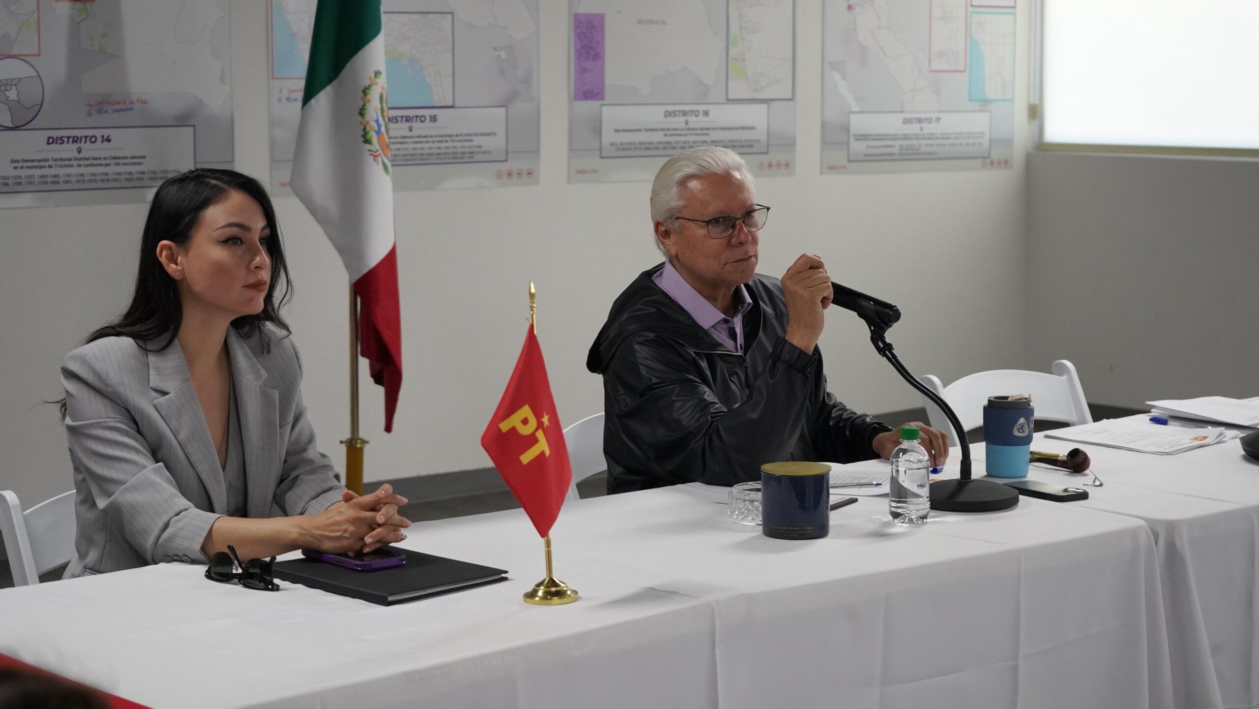Jaime Bonilla encabeza reunión clave del PT BC rumbo a 2027