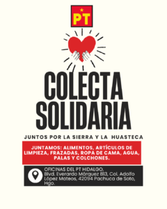 PT Hidalgo invita a donar