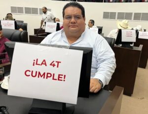 El Diputado Francisco Rosas Villavicencio demostrando que el PT y la 4T cumple.