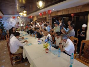 Rueda de prensa de PT Hidalgo en Huejutla sobre el fortalecimiento del programa de afiliación en la Huasteca hidalguense