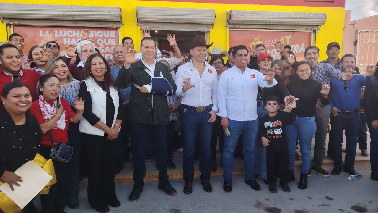 Inauguración de la oficina del PT en Frontera
