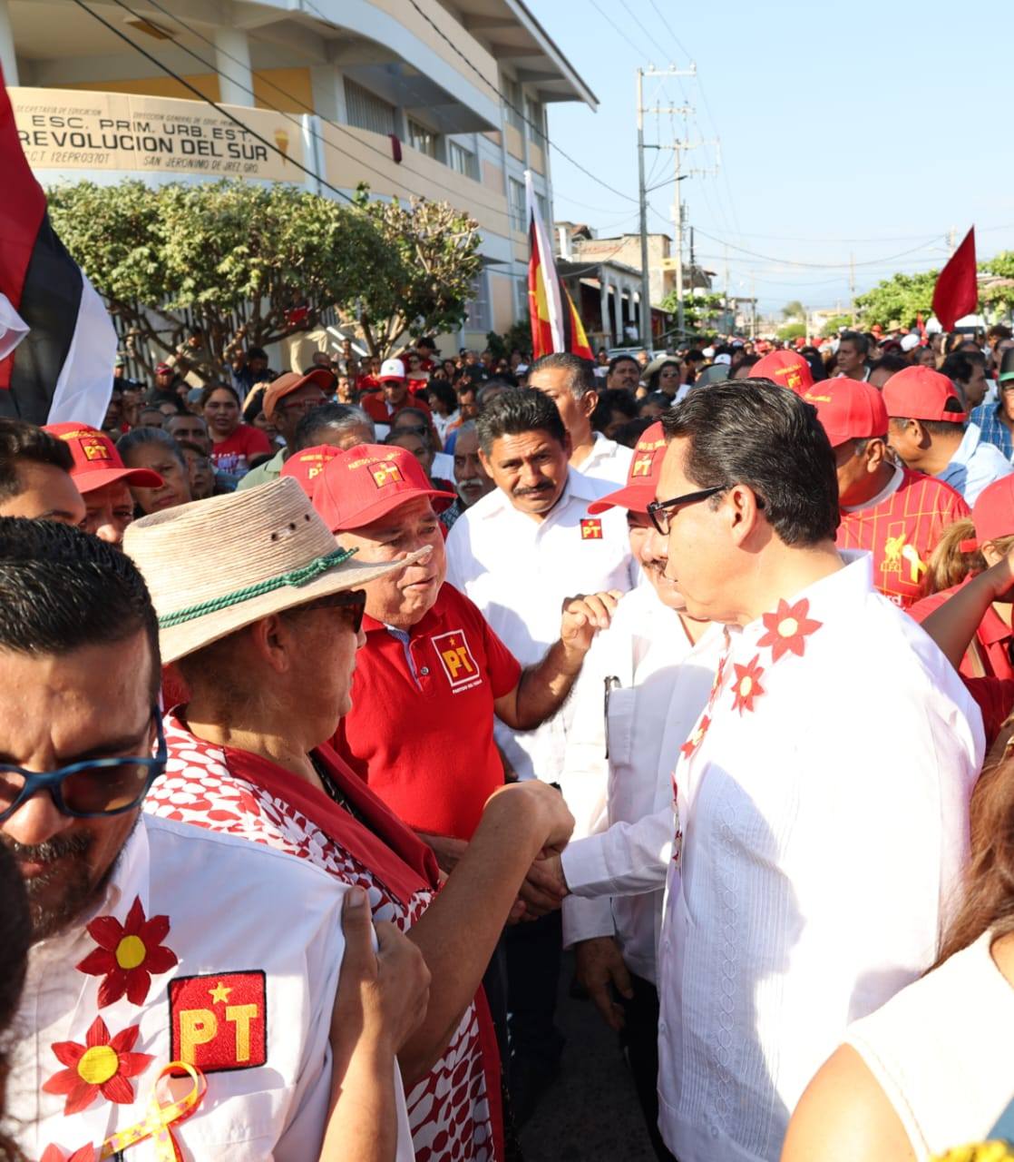  San Jerónimo, bastión del PT mostró su fuerza durante la masiva marcha de la lealtad