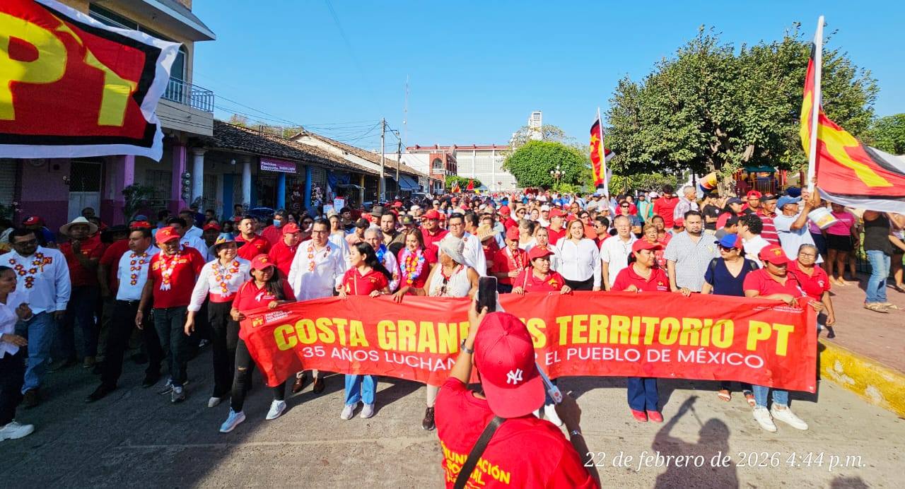  San Jerónimo, bastión del PT mostró su fuerza durante la masiva marcha de la lealtad