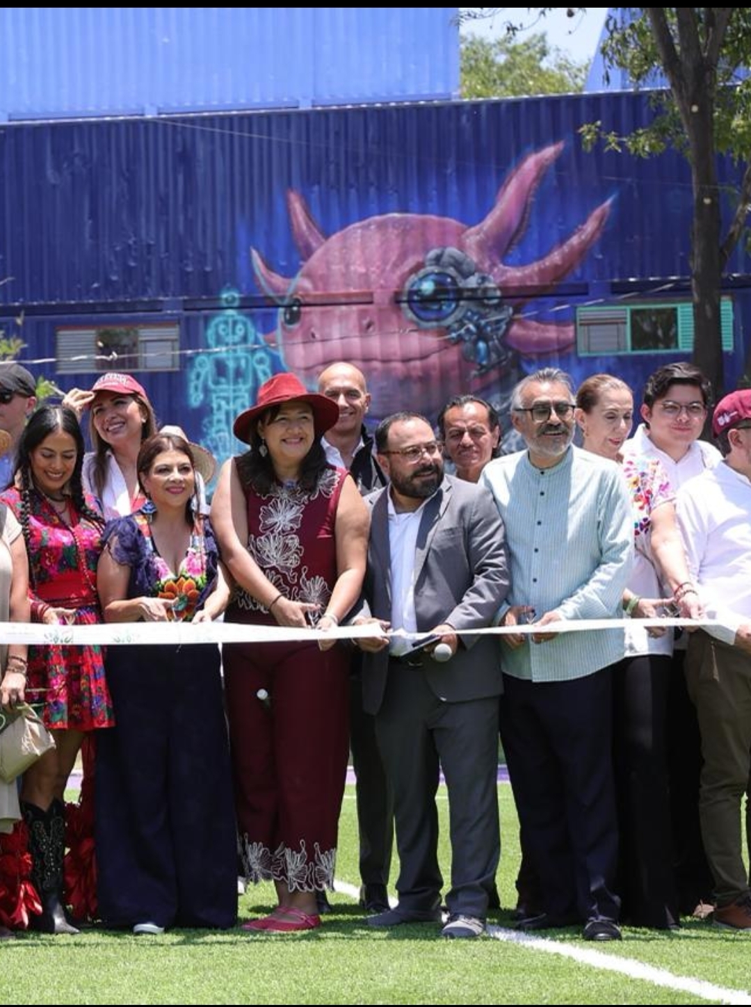 Miriam Saldaña, acompaña a la Jefa de Gobierno en la inauguración de UTOPÍA en Azcapotzalco.