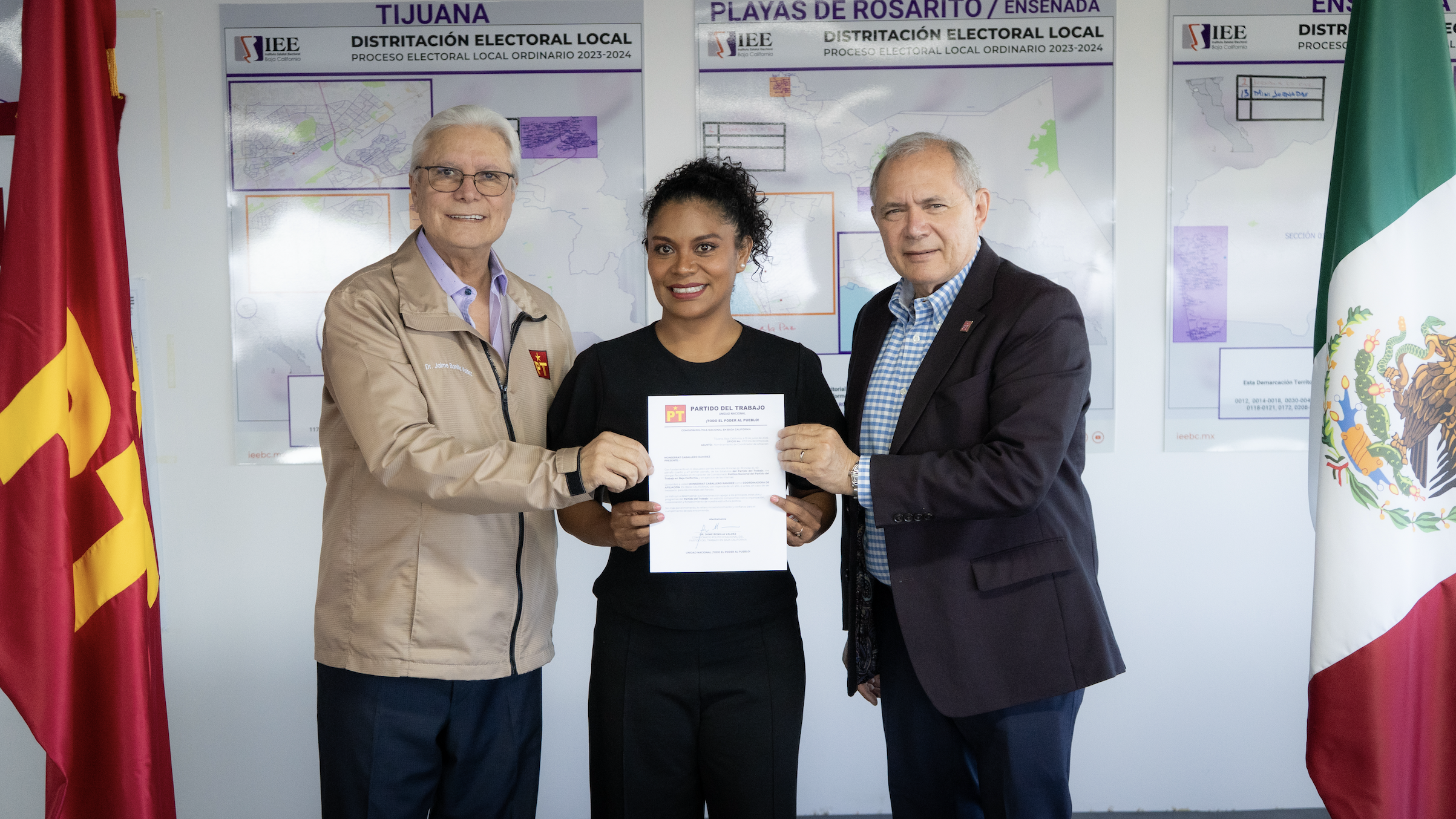 Montserrat Caballero, coordinadora única estatal de afiliación del PT