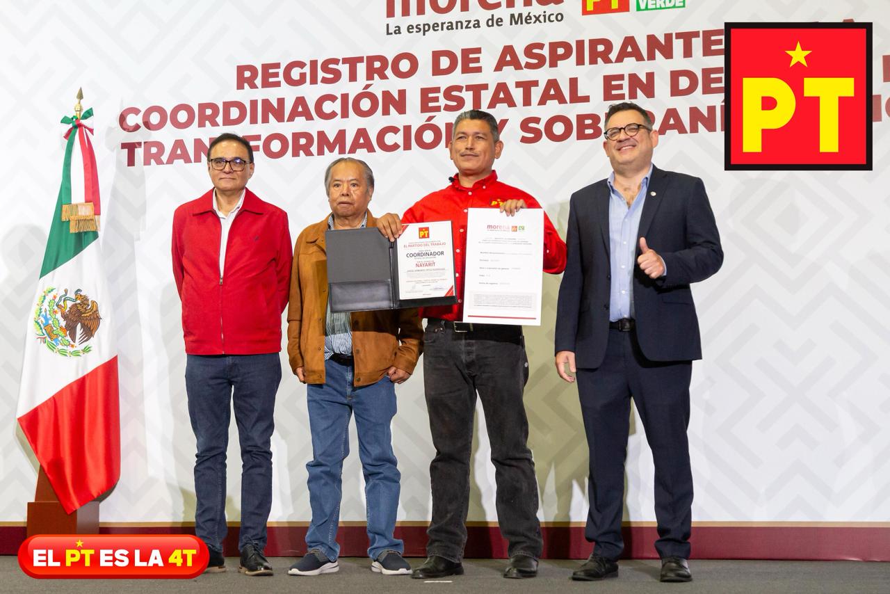 Jorge Armando Ortiz Rodríguez se registra como aspirante a la Coordinación Estatal de Afiliación del PT en Nayarit