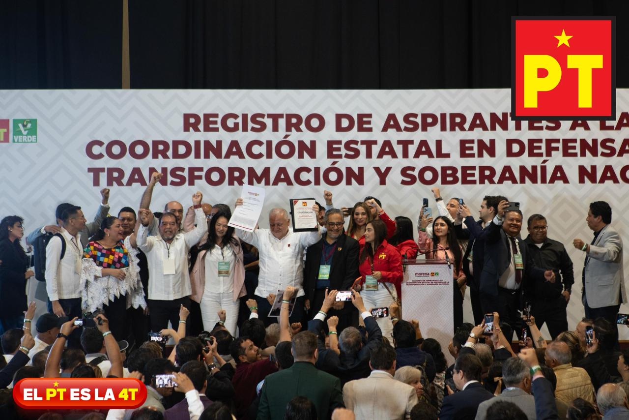 Rafael Fernando Marín Mollinedo se registra como aspirante a la Coordinación Estatal de Afiliación del PT en Quintana Roo