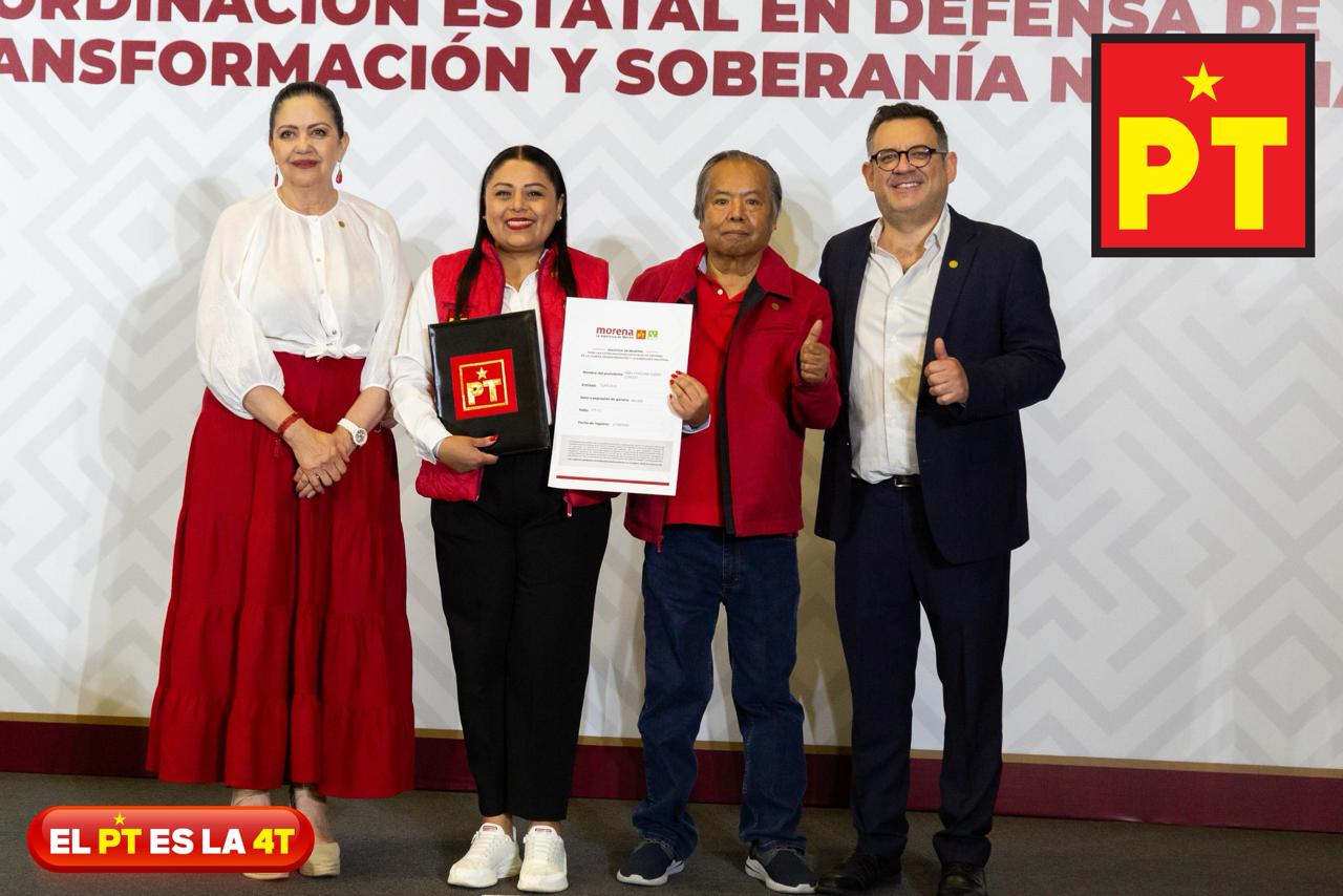 Irma Garay Loredo se registra como aspirante a la Coordinación Estatal de Afiliación del PT en Tlaxcala
