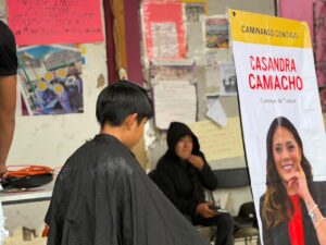 Jornada de apoyo al regreso a clases realizada en el pueblo de San Miguel Xicalco