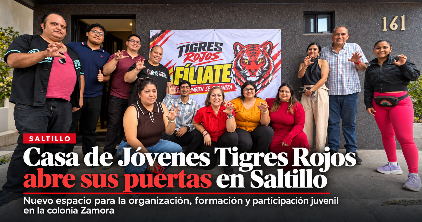 Jóvenes de Saltillo cuentan con un nuevo espacio para organizarse, capacitarse y desarrollar proyectos comunitarios en la colonia Zamora.