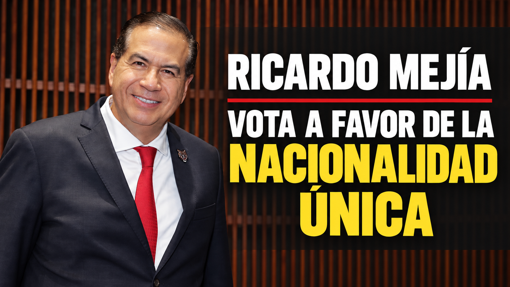Ricardo Mejía participó en la sesión de Diputados sobre la reforma de nacionalidad única para la Presidencia, gubernaturas y Jefatura de Gobierno.