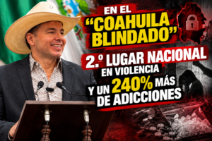 Antonio Flores Guerra cuestiona el modelo “Coahuila Blindado” al abordar cifras de violencia familiar, adicciones, feminicidios y atención a la salud mental en Coahuila.