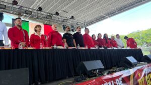 Más de 1,500 petistas se dieron cita en el Congreso Municipal del PT en Guadalajara, encabezado por el Diputado Federal y Comisionado Político Nacional del PT en Jalisco, José Luis Sánchez González.