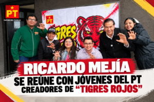 Ricardo Mejía sostuvo un encuentro con jóvenes de Tigres Rojos y convocó a las nuevas generaciones a participar en la política y desarrollar proyectos sociales y comunitarios.